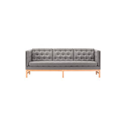 EJ315 3-seater Sofa, 005 Scoria/light oiled oak, Fredericia Furniture
