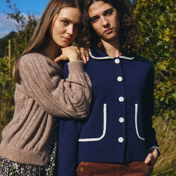 IRUMA Cardigan, maritime blue, Atelier R&ecirc;ve