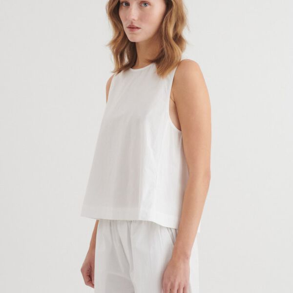 Ida Top, bright white, Basic Apparel