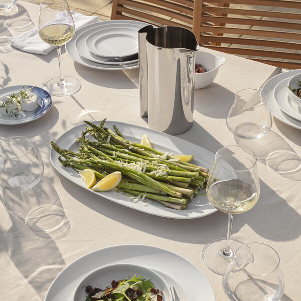 KOPPEL oval serving platter 23 cm, white, Georg Jensen