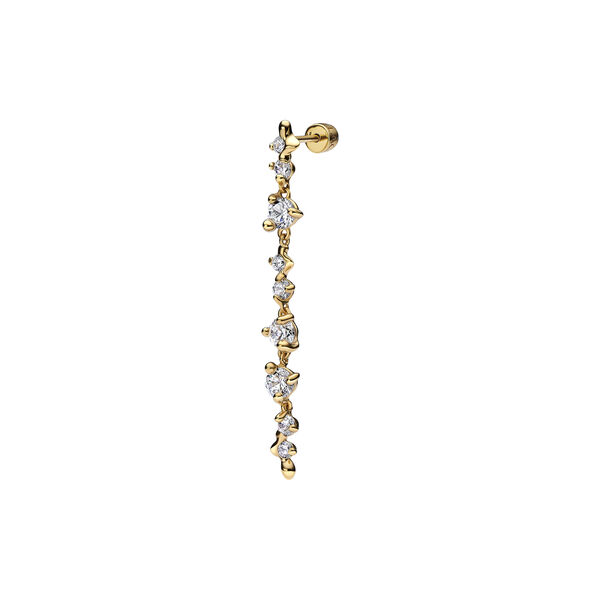 Arctic Earring Large, gold Arctic Earring Large, gold, Maria Black