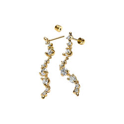 Arctic Earring Large, gold, Maria Black