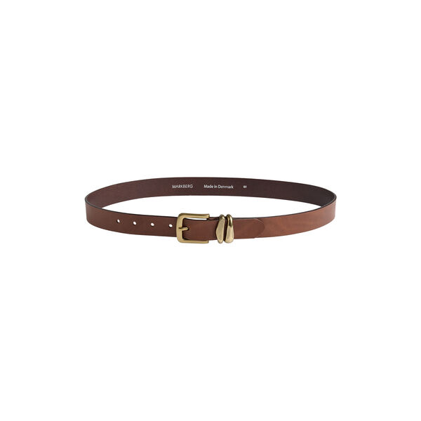 AdleyMBG Belt, cognac w/br. gold, Markberg
