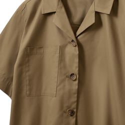 MAVIRASW BOXY SHORT SLEEVE SHIRT, light brown, Sofie Schnoor