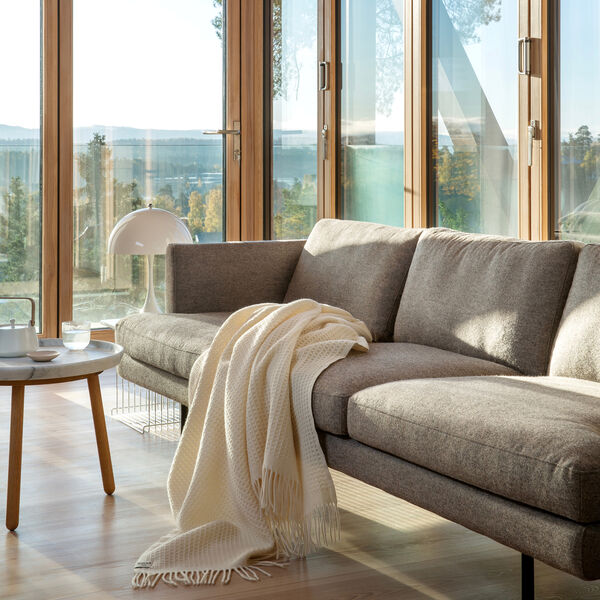 VEGA Throw, natural, R&oslash;ros Tweed