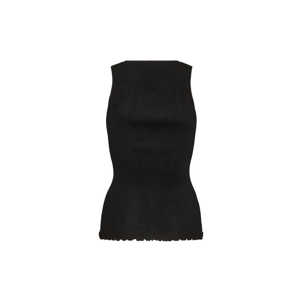 MMElaine Seamless Silk Tank Top, black, MOS MOSH