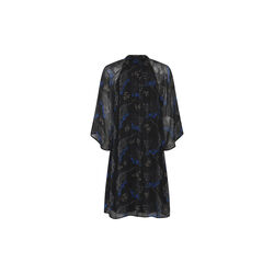 ChionoBBWendisa dress, black blue leopard print, Bruuns Bazaar