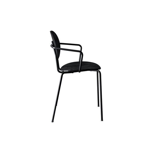 PIET HEIN Chair With Arms, black lacquered oak, Sibast Furniture