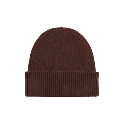 Merino Wool Beanie, coffee brown, Colorful Standard