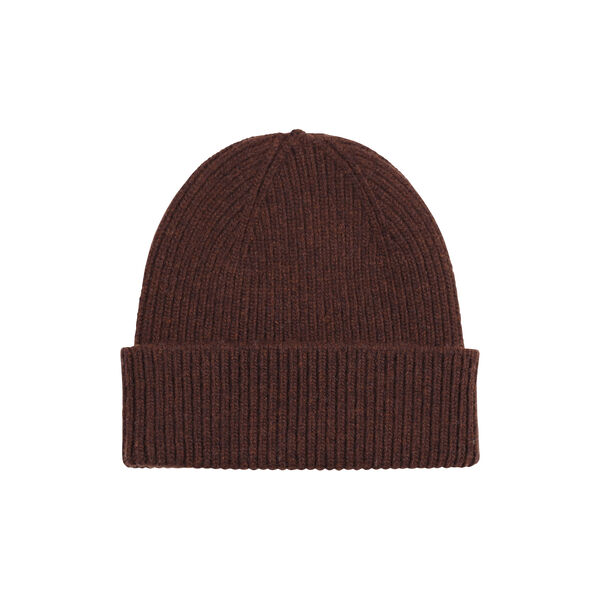 Merino Wool Beanie, coffee brown, Colorful Standard