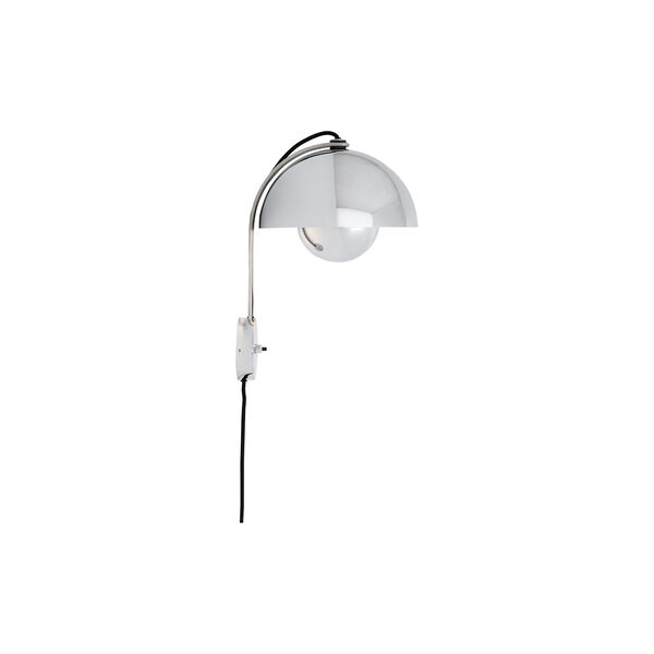 Flowerpot VP8 Wall Lamp, chrome-plated Flowerpot VP8 Wall Lamp, chrome-plated, &Tradition