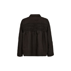 PD-Cassandra New Pintuck Velvet Shirt, black, Pieszak