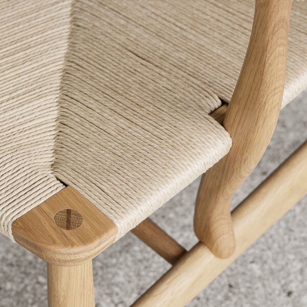 CH22 Lounge Chair, oiled teak/oak/natural, Carl Hansen & S&oslash;n