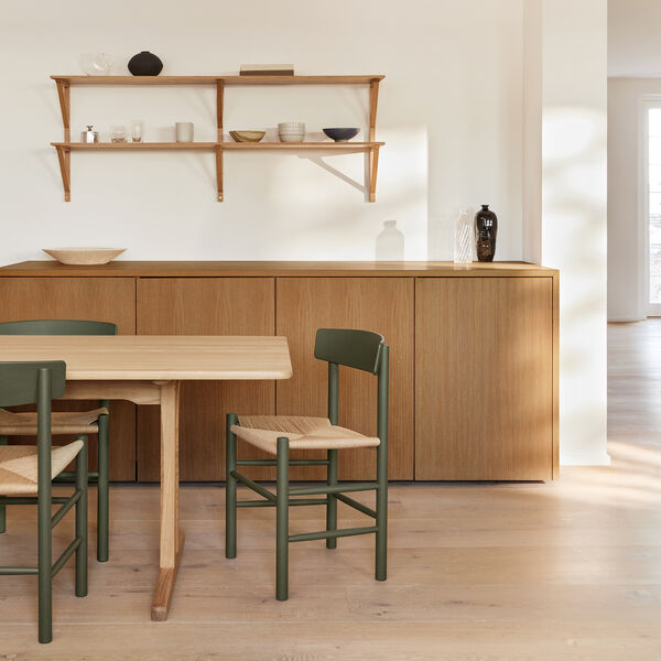 J39 Mogensen Chair, khaki green/natural, Fredericia Furniture