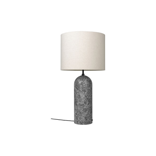 Gravity XL Floor Lamp, grey marble/canvas, GUBI