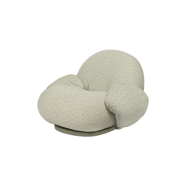 Pacha Outdoor Lounge Chair with Armrest, Chevron 008, GUBI