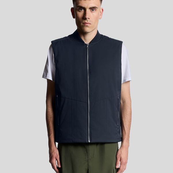 Quilted Shell Gilet, dark navy Quilted Shell Gilet, dark navy, Lyle & Scott