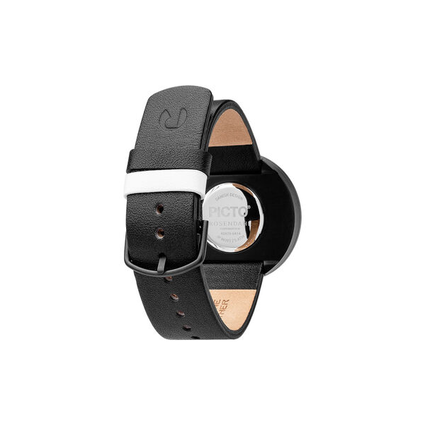 PICTO Wrist Watch, white/matt black/black, PICTO
