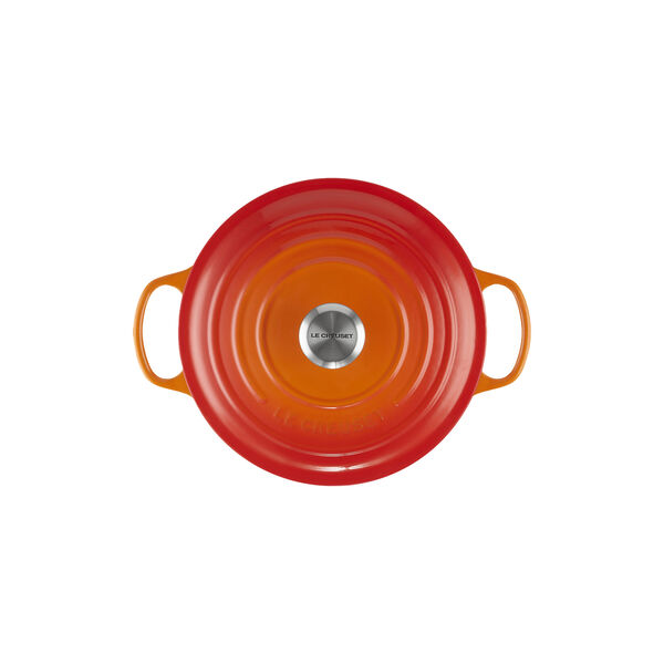 Signature round cast iron pot &Oslash; 26 cm, volcanic, Le Creuset