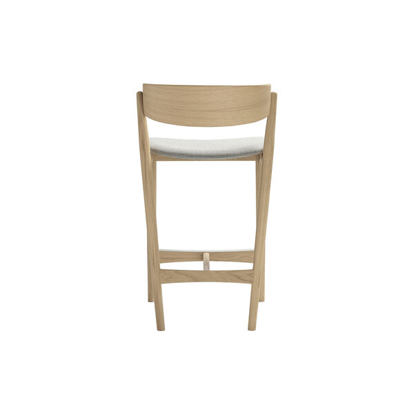 Sibast No 7 Bar Chair, white oiled oak/light grey, Sibast Furniture