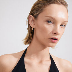 TRUST Earrings Small, gold plated, Pilgrim