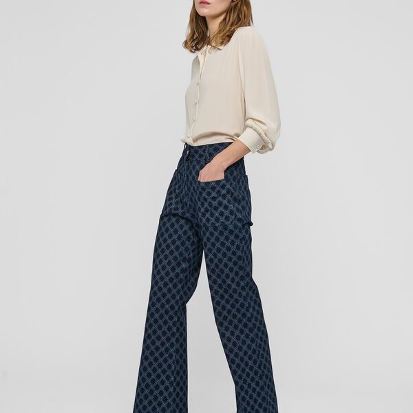 JuliannaDEA Trousers Flared, grand kudibal midnight, Dea Kudibal