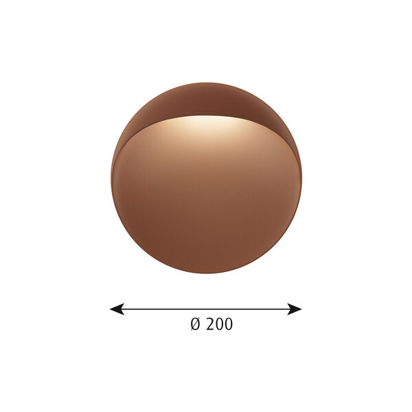 Flindt Wall Lamp S, corten Flindt Wall Lamp S, corten, Louis Poulsen