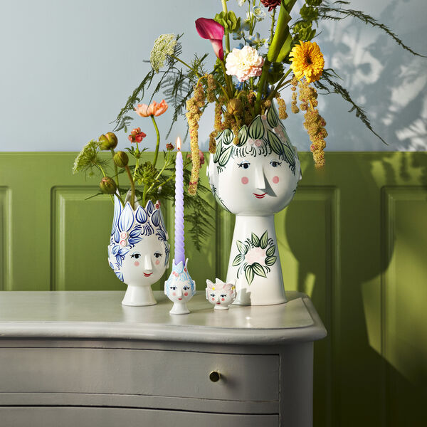 Titania Vase, green, Bj&oslash;rn Wiinblad