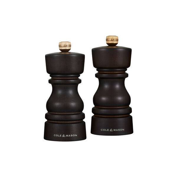 London Salt and pepper mill set, chocolate, Cole & Mason