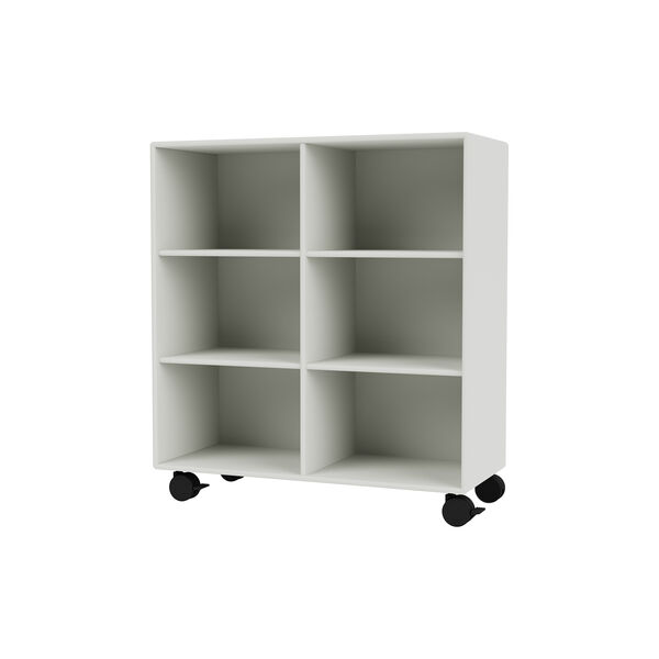 Montana 1113 Shelf with Wheels, 09 nordic/black, Montana Furniture