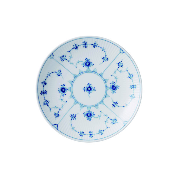 Blue Fluted Plain Plate coupe &Oslash; 19 cm, Royal Copenhagen