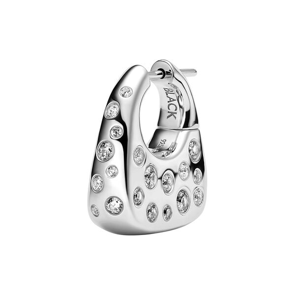 Tote Flash Earring, silver, Maria Black