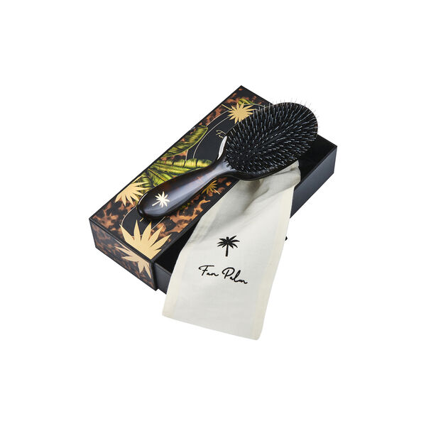 Boar- & Nylon Brush Medium, tortoise shell Boar- & Nylon Brush Medium, tortoise shell, Fan Palm