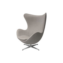 Egg™ 3316 Lounge Chair, Re-wool 128 grey white/natural, Fritz Hansen