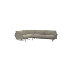Lissoni™ PL114 Left Sofa, Moss 0015, Fritz Hansen