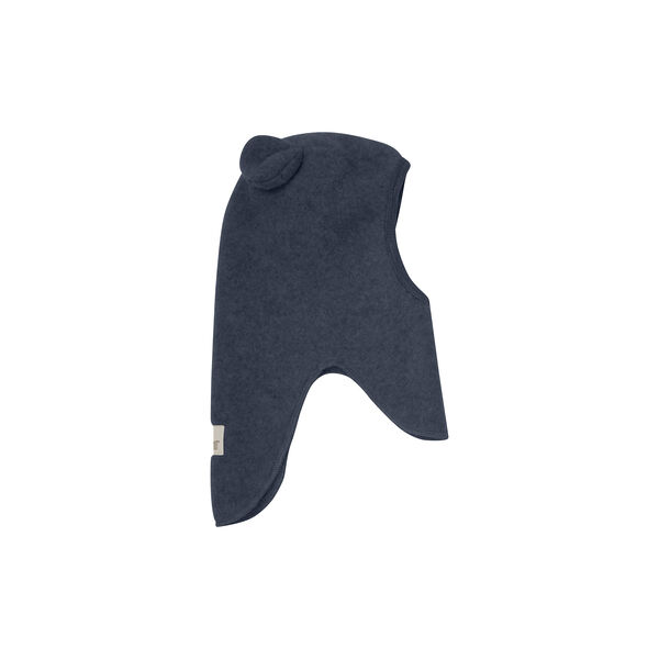 Balaclava Ears Wool Fleece, navy melange Balaclava Ears Wool Fleece, navy melange, HUTTEliHUT