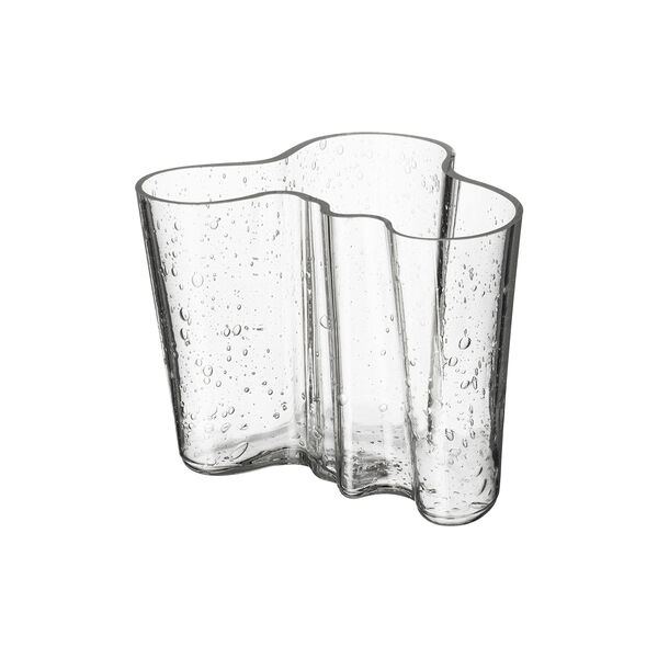 Alvar Aalto Vase 16 cm, bubble glass clear, Iittala