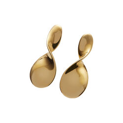 La Pausa Earrings Small, gold plated, Pernille Corydon Jewellery
