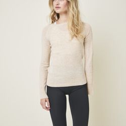 Aveline round-neck knit, sand, Cartel Copenhagen