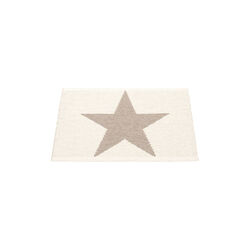 Viggo Plastic Rug, mud/vanilla, Pappelina