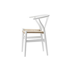CH24 Wish Bone Chair, soft white, Carl Hansen & S&oslash;n
