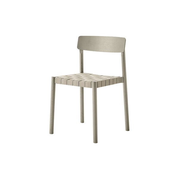 Betty TK1 Dining Chair, pebble grey/linen, &Tradition