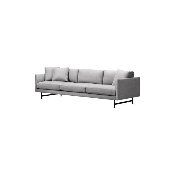 5623 Calmo 80 3-seater Sofa, grey/black, Fredericia Furniture
