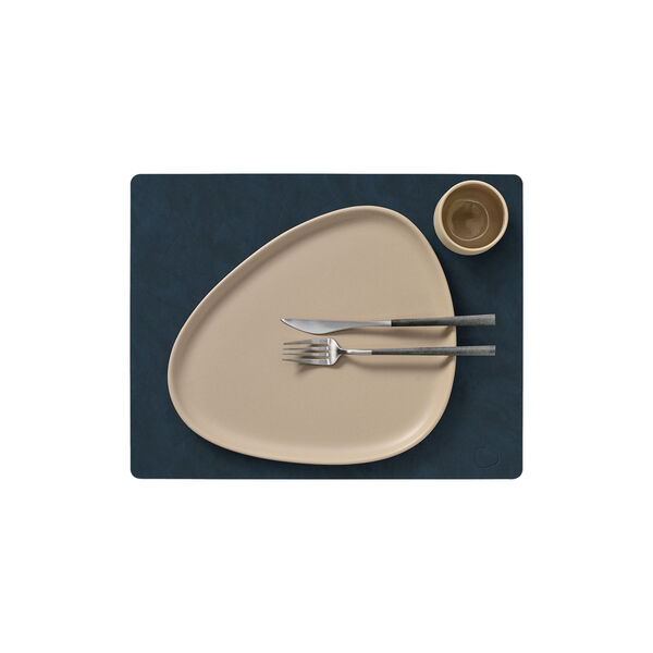 Nupo table mat Square L, midnight blue, LIND DNA