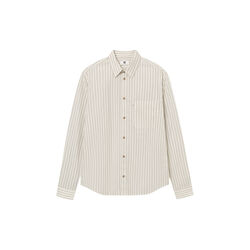 WWAdrian shirt, silver birch stripe, Wood Wood