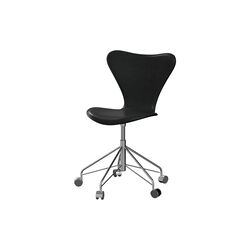 Series 7&trade; 3117 Front Upholstered Office Chair, Grace Black, Fritz Hansen