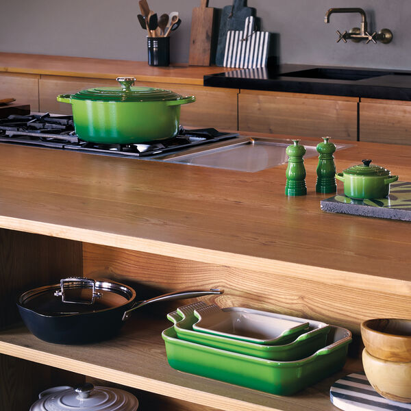 Salt & Pepper Mill Set Mini, bamboo green, Le Creuset