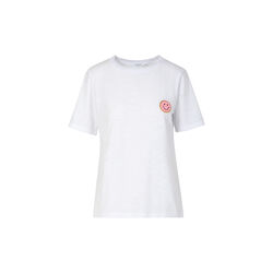 SMILEY t-shirt - Mid sleeve, white, Coster Copenhagen