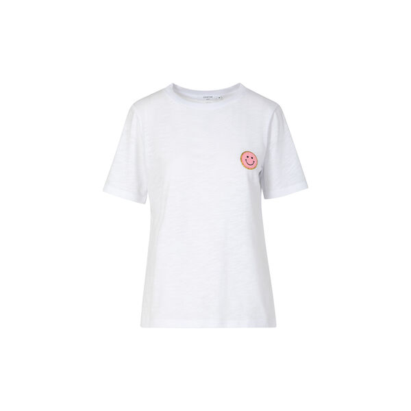 SMILEY t-shirt - Mid sleeve, white, Coster Copenhagen