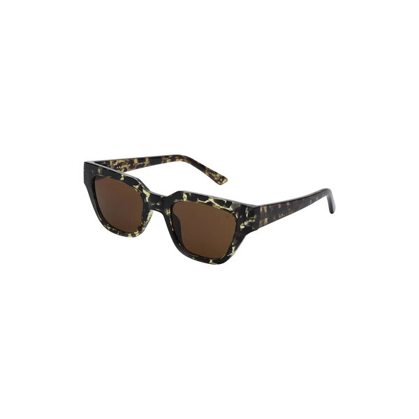 Kaws Sunglasses, black/yellow tortoise, A. KJÆRBEDE